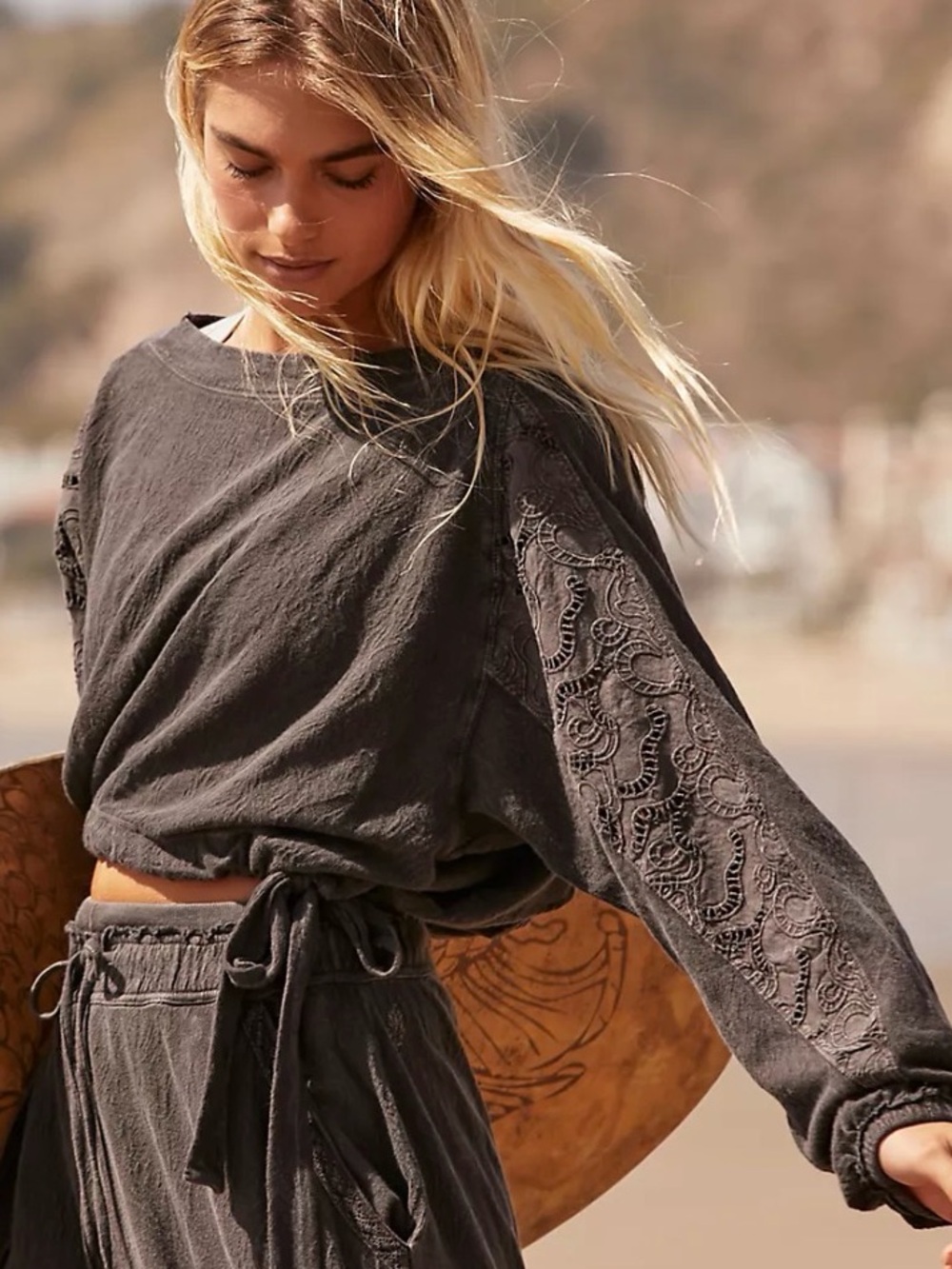 Free people movement field of the dreams pullover